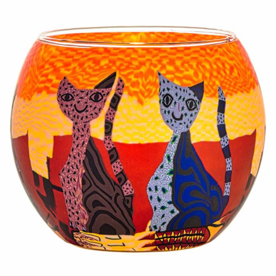 Leuchtglas 210 Katzenpaar  