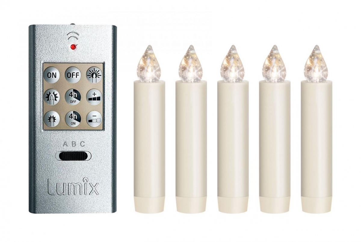 Lumix Classic Mini SL 5 LED Kerzen mit Fernbedinung 