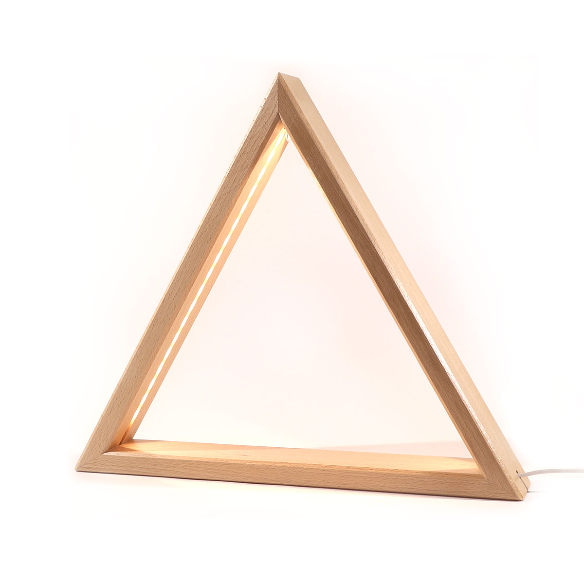 Schenk Holzkunst | Dreieck LED beleuchtet 35cm | Holzkunst online kaufen